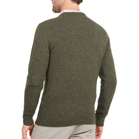 Barbour Pullover Maglia Uomo Essential Tisbury Verde A24 - BARBOURMKN0844 - GN79 - S - Francavilla Moda